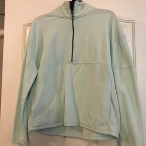 SO teal quarter zip